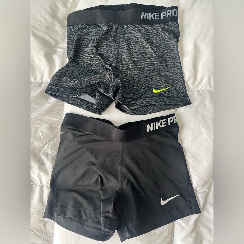 2 Pairs Nike Pro Shorts